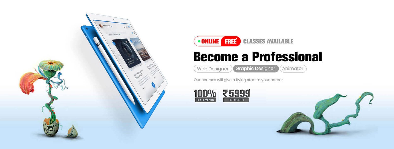 Free online classes, Web Designer, Graphic Designer and Animator